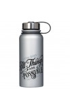 FLS072 - Water Bottle SS Gray All Things are Possible Matt. 19:26 - - 1 