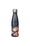 FLS089 - Water Bottle SS Navy Floral Strength & Dignity Prov. 31:25 - - 1 