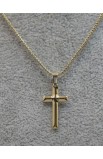 SC0308 - TRIANGLE CROSS NECKLACE GOLD - - 6 