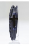 SC0291 - NAVY BLUE MULTI LAP LEATHER BRACELET - - 5 