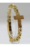 SC0278 - CROSS GOLD CHAIN BRACELET - - 8 