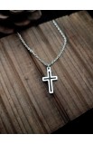 SC0316 - HOLLOW OUT CROSS PENDANT NECKLACE - - 2 