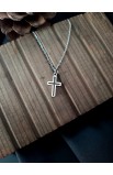 SC0316 - HOLLOW OUT CROSS PENDANT NECKLACE - - 5 