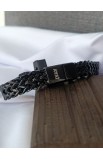 SC0271 - CABLE CROSS BLACK CHAIN BRACELET - - 3 