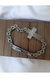 SC0277 - CROSS RETRO BLACK CHAIN BRACELET - - 2 