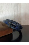 SC0291 - NAVY BLUE MULTI LAP LEATHER BRACELET - - 1 