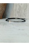 SC0263 - JESUS BRAIDED ROPE BLACK BRACELET - - 2 