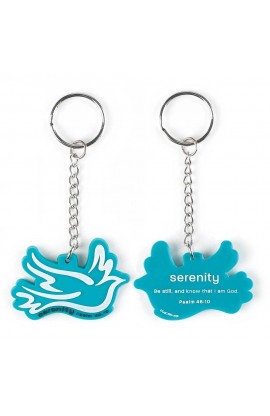 KC-453 - Keyring Pvc Dove Serenity - - 1 