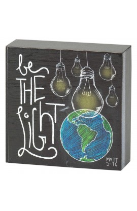 TPLK33-169 - The Light Matthew 5:16 Mdf Blk 3H - - 1 