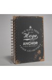 JLF117 - Journal Wirebound Black Anchor Heb 6:19 - - 4 