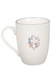 MUG1062 - Mug Blue Floral Cross - - 2 