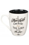 MUG1068 - Mug Black Man's Heart Prov 16:9 - - 2 