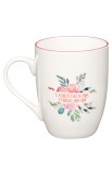 MUG1066 - Mug Pink Floral Mercies are New Lam 3:22-23 - - 2 