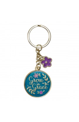 KMO092 - Key Ring Grow in Grace - - 1 