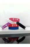 SC0328 - CROSS EQUALS HEART SILICONE BRACELET 16CM - - 10 