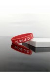 SC0333- - WWJD SILICONE BRACELET 19CM - - 6 