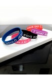 SC0333- - WWJD SILICONE BRACELET 19CM - - 16 