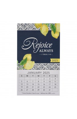 MMC367 - 2025 Mini Magnetic Calendar Rejoice Always - - 1 