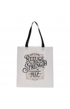 TOT150 - Tote White Black Refuge & Strength Ps 46:1 - - 2 