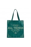 TOT158 - Tote Green With God All Things Matt 19:26 - - 2 