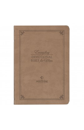 DVB004 - Devotional Bible NLT for Men Faux Leather Tan - - 1 