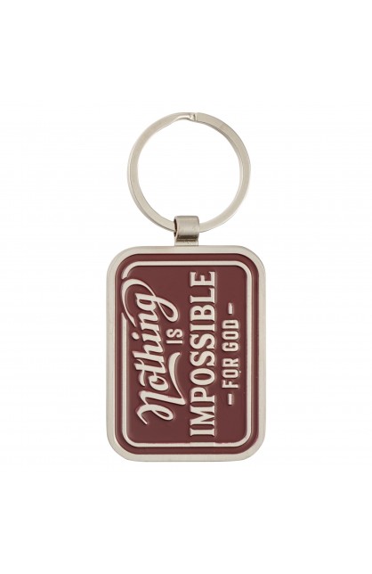 KRG078 - Keychain Nothing is Impossible Lk 1:37 - - 1 