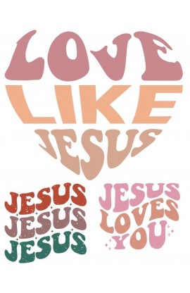 LOVE LIKE JESUS UV STICKER