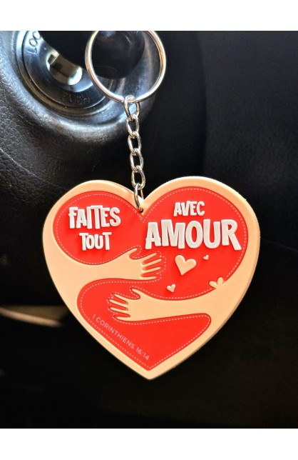 LOVE FRENCH KEYCHAIN