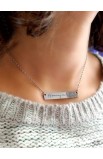 SC0169 - HE KNOWS MY NAME BAR NECKLACE - - 1 