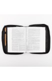 BBM110 - Genuine Leather Bible Cover in Black (Medium) - - 6 