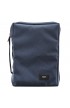 BBL112 - Navy Blue Fish Applique Poly Canvas Bible Cover (Large) - - 1 