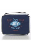 BBL542 - Navy Blue "Joy" Retro Blessings Bible Cover (Large) - - 5 