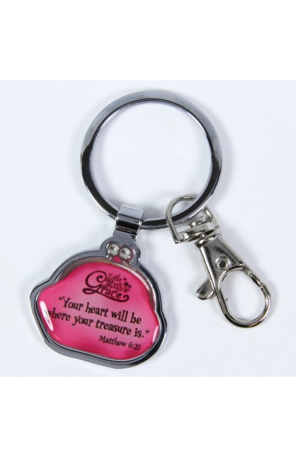 KEP005 - Matthew 6:21 Epoxy Keyring - - 1 