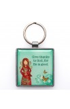 KEP026 - "Give Thanks" Metal Keyring - - 2 