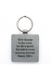 KEP026 - "Give Thanks" Metal Keyring - - 3 