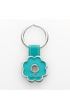 KME011 - "Hope" Blue Flower Metal Keyring - - 3 