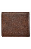 WT118 - Wallet Leather Brown Be Strong & Courageous Badge - - 2 