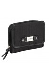 WT097 - Black Linen Look Wallet w/"Blessed" Badge - - 4 