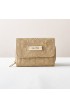 WT054 - Khaki Floral Embroidered Wallet "Faith" - - 1 