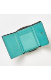 WT038 - Brown/Teal Microfiber Wallet 1 Cor 13:4 - - 3 