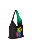 TOT012 - Tote Love Black/Green Canvas - - 3 