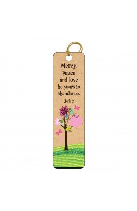 TBM058 - Mercy Peace Love Tassle Bookmark - - 1 