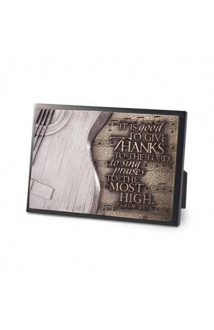 LCP20770 - Plaque Sculpture Moments of Faith Rectangle Guitar - - 1 