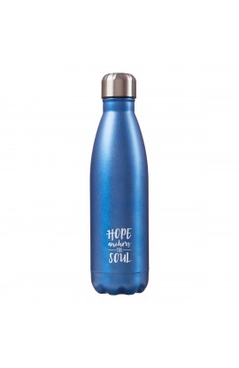 FLS007 - SS Water Bottle Blue Hope Anchors - - 1 