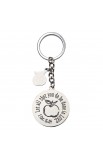 KMO051 - Blue Blessings to the Teacher "Big Heart" Keyring 1 Corinthians 16:14 - - 2 