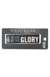 SIL021 - Black Wristband Glory 1 Cor 10:31 - - 3 