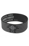 SIL023 - Black Wristband Phil 4:13 - - 2 