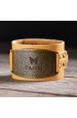 WRL020 - Ladies Leather Christian Cuff Wristband w/"Faith" Buckle - - 1 