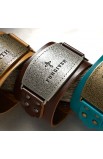 WRL019 - Ladies Leather Christian Cuff Wristband w/"Forgiven" Buckle - - 6 