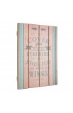 PLA018 - Southwest Style Shelter & Refuge Wooden Wall Plaque Psalm 91:4 - - 2 